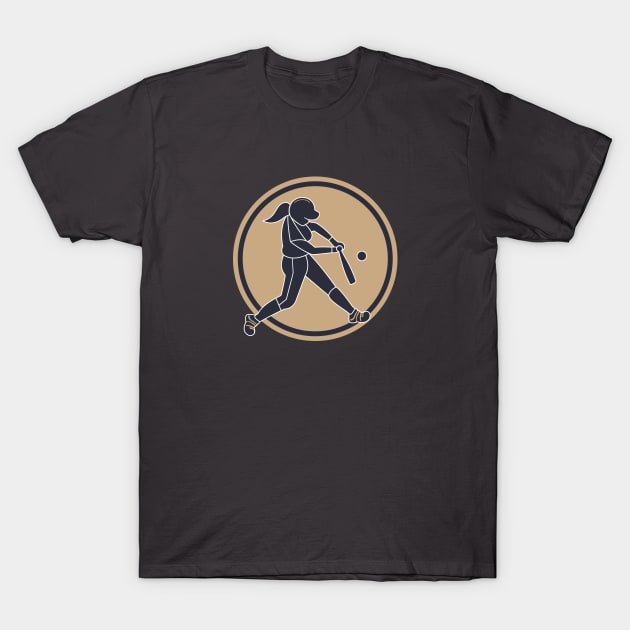 Softball Batter T-Shirt by PureJoyCraft